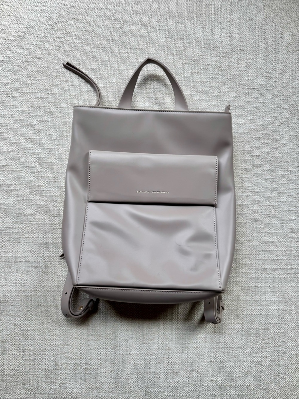 Adolfo Dominguez Women's Taupe Backpack Tote